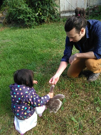 Adrien Charlot et sa fille Camille