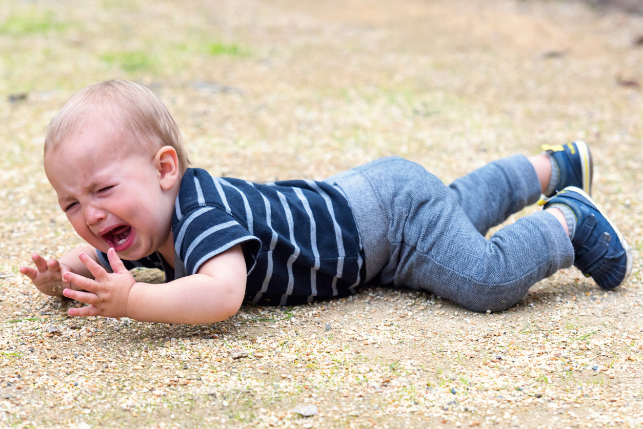 bébé qui a fait une chute