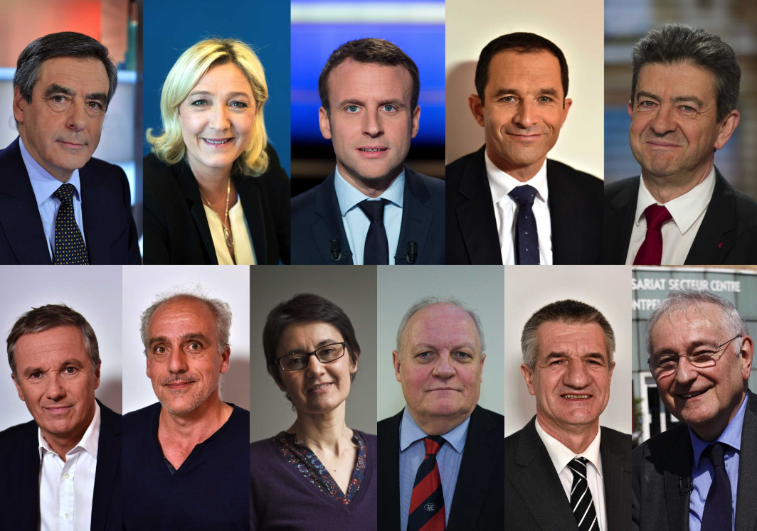 candidats à la présidentielle 2017