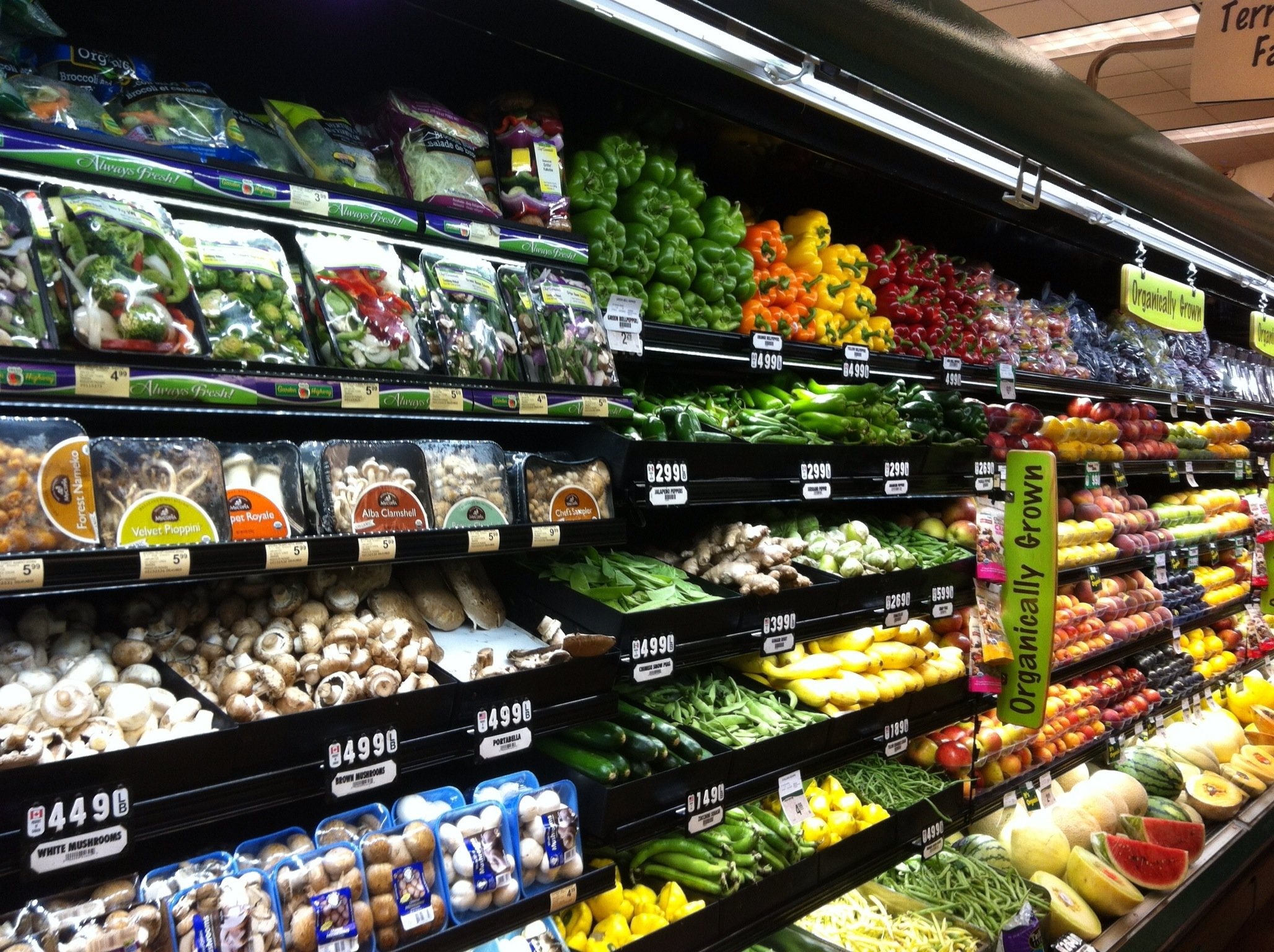 Rayon fruits et légumes d