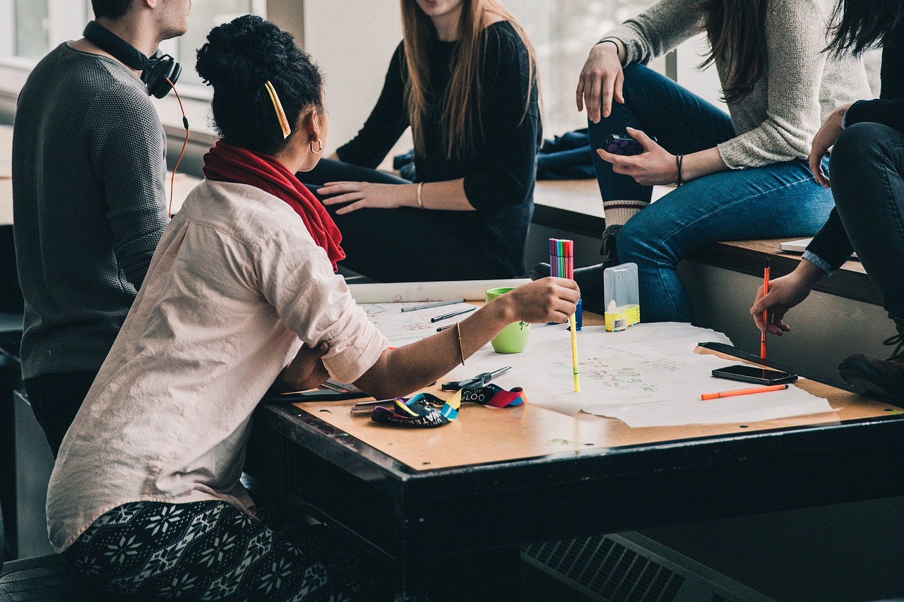 Des étudiants en formations d