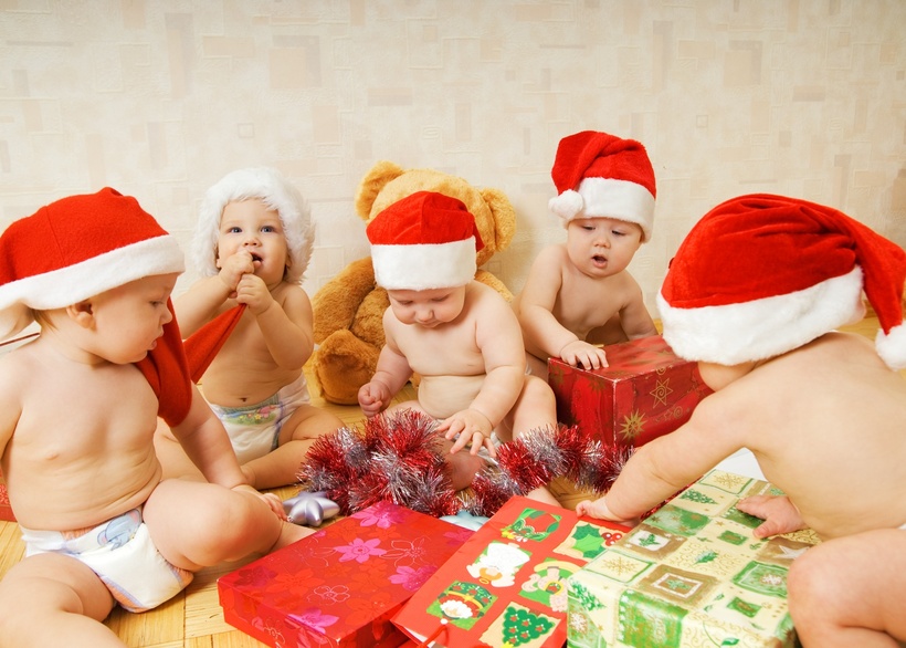 bébés à Noël