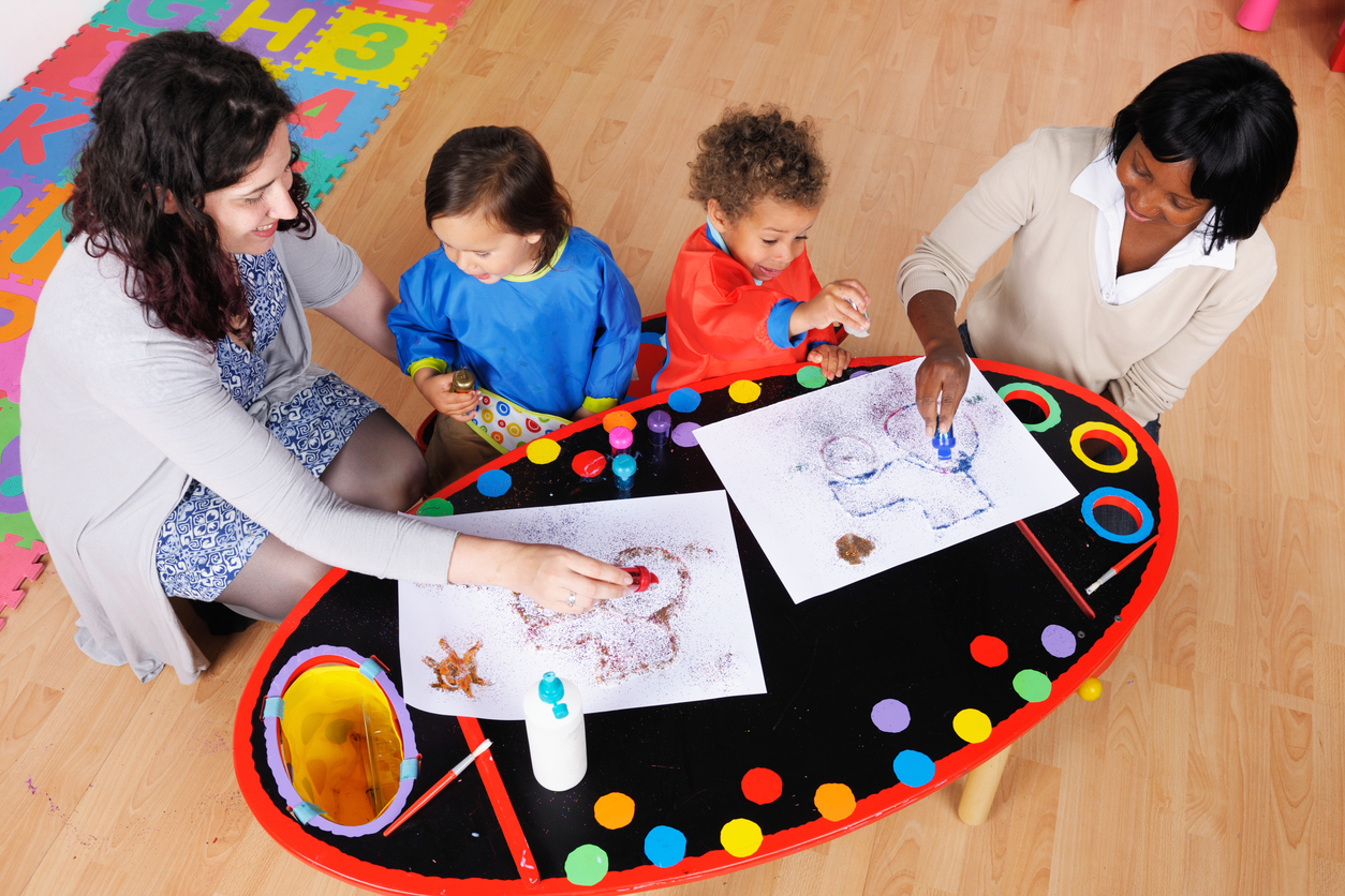 professionnelles avec enfants à l