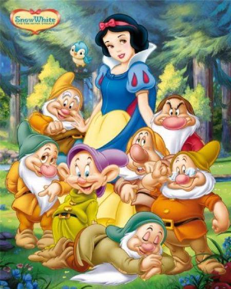 Blanche Neige et els Seot nains . disney