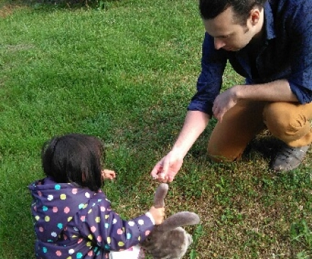 Adrien Charlot et sa fille Camille