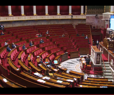 hémicycle ^parseme pour le vote de la loi sur les jardins d'enfants