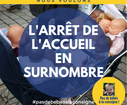 flyer pas de bébés à la consigne 6 juin 2023