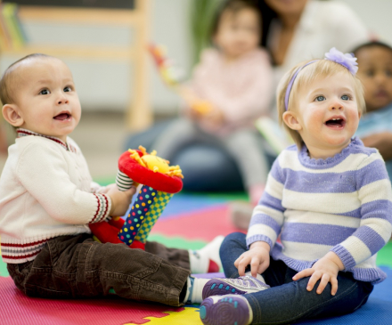 Bébés à la crèche