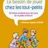 couverture livre Le besoin de jouer des tout-petits