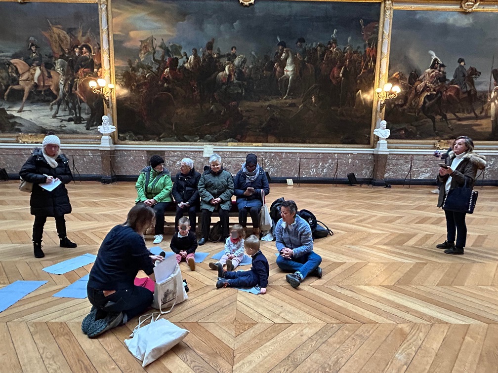 atelier intergénérationnel au château de Versailles